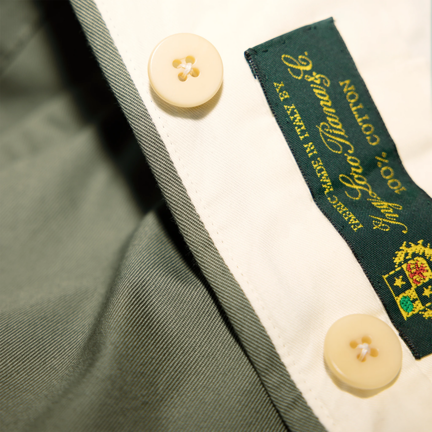 Trousers Hefei green Cotton twill