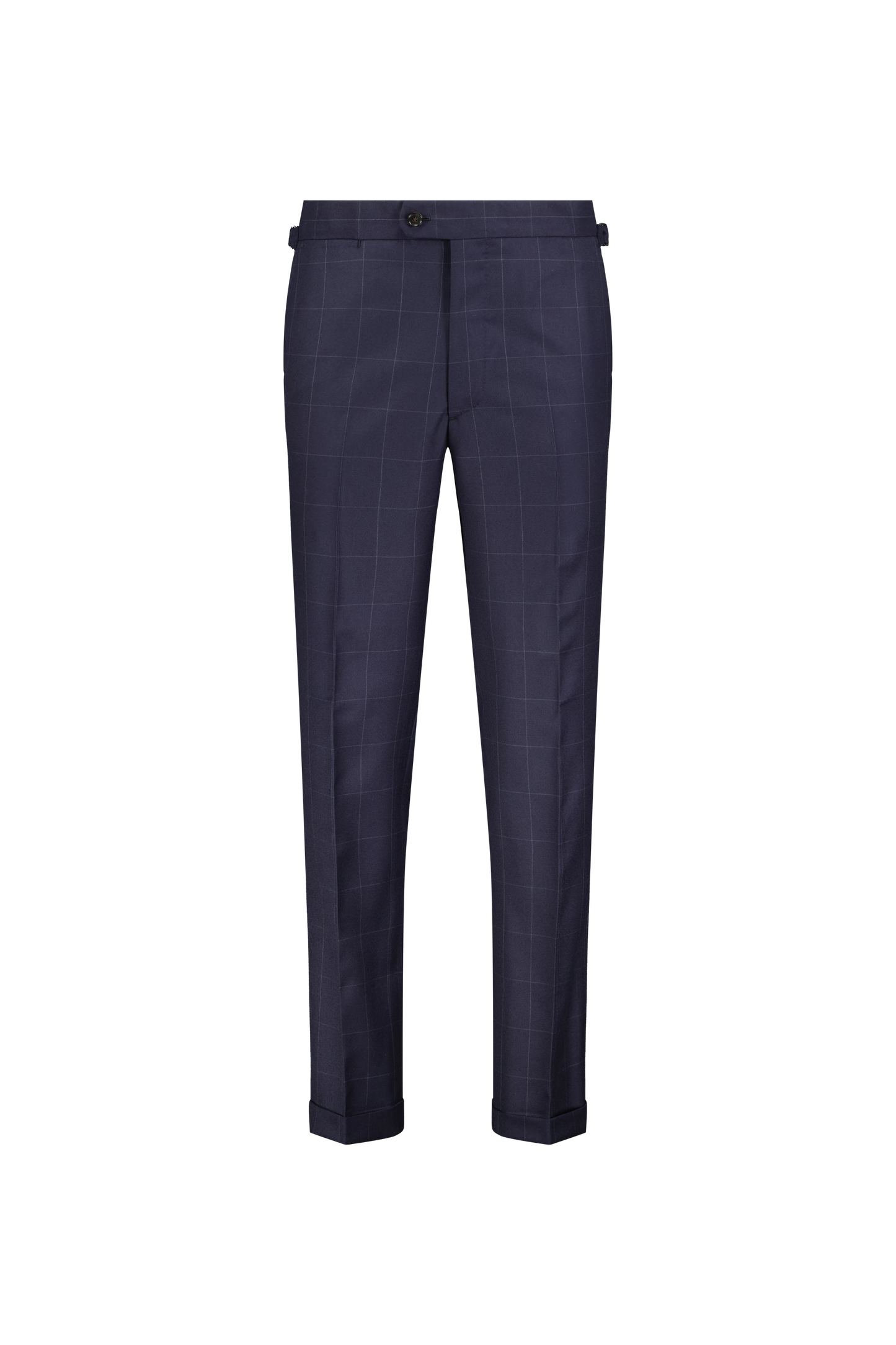 Trousers Jinan navy and grey Wool and Cashmere windowpane