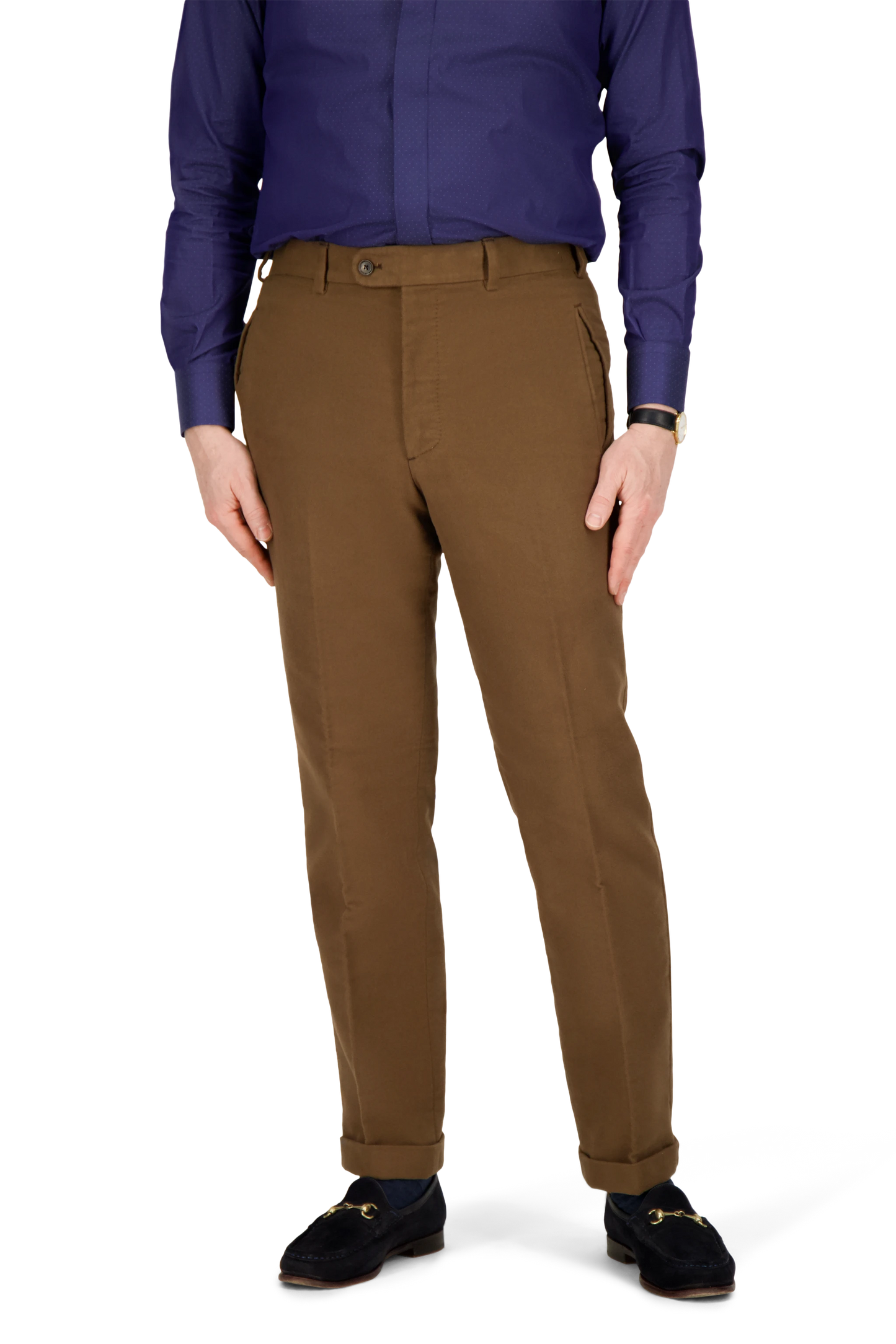 Trousers Las Vegas brown Cotton Moleskin