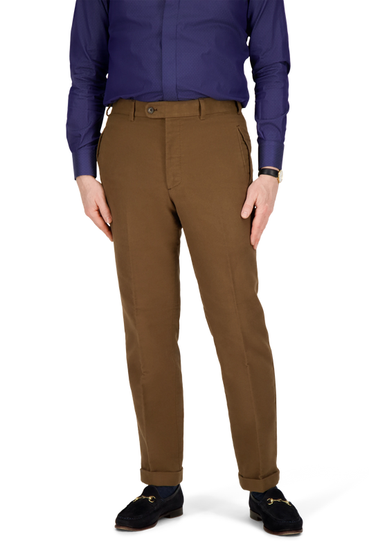 Trousers Las Vegas brown Cotton Moleskin