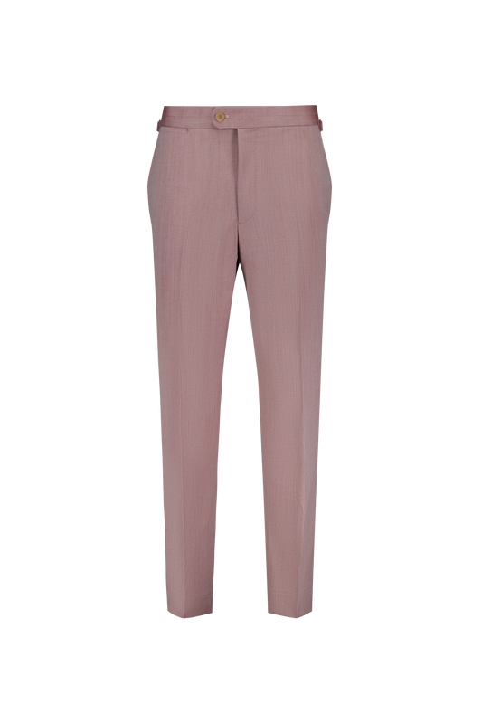 Trousers Dublin pink Wool and Cashmere twill