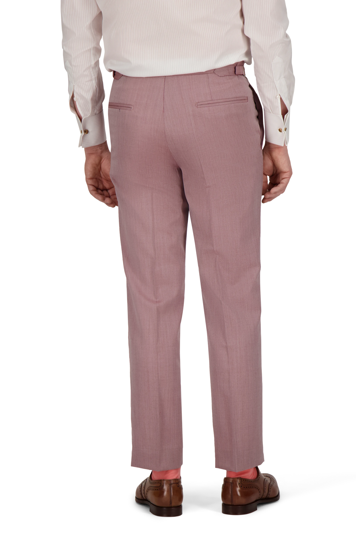 Trousers Dublin pink Wool and Cashmere twill