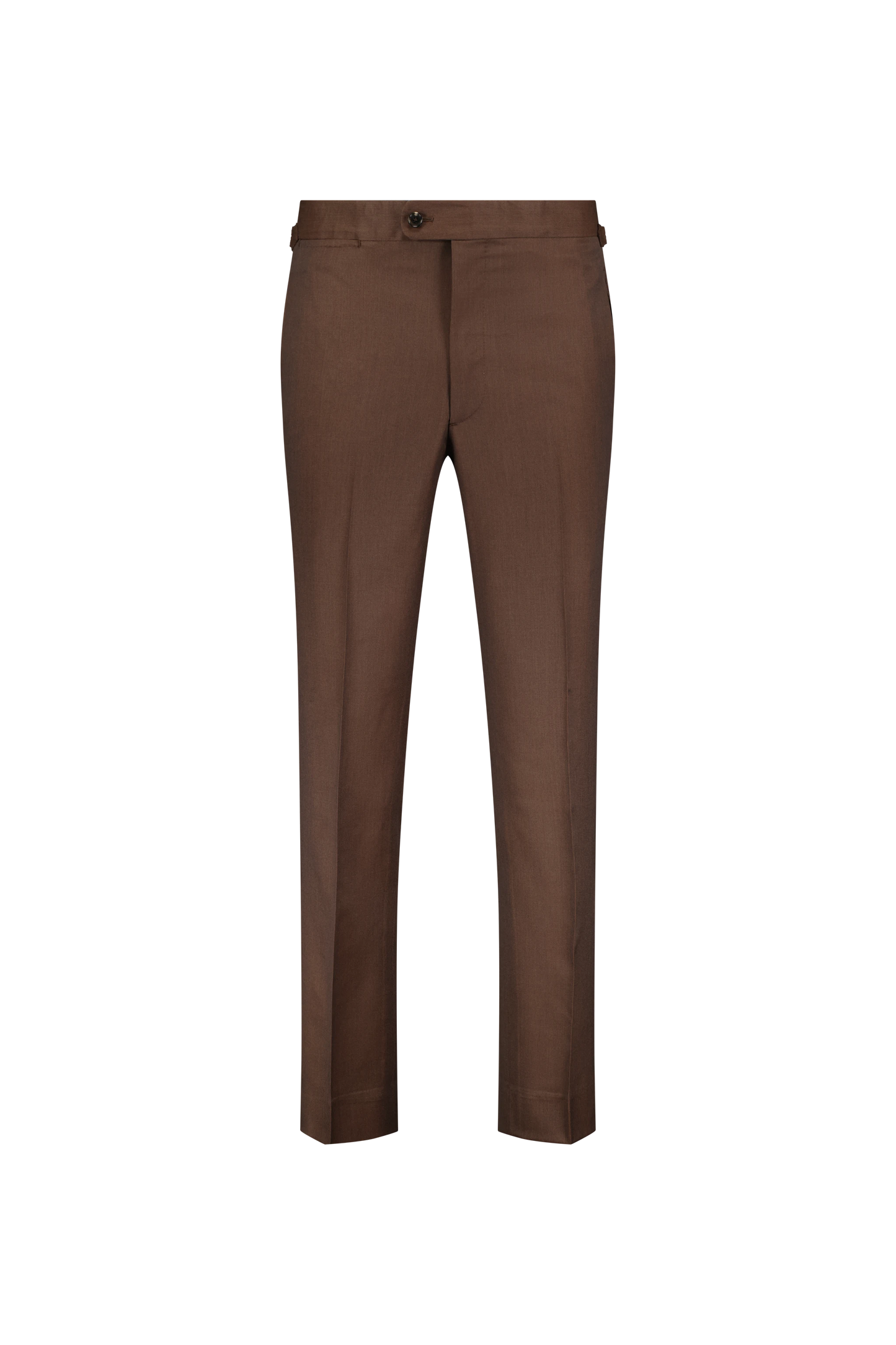 Trousers Lyon brown and olive Wool and Cashmere twill