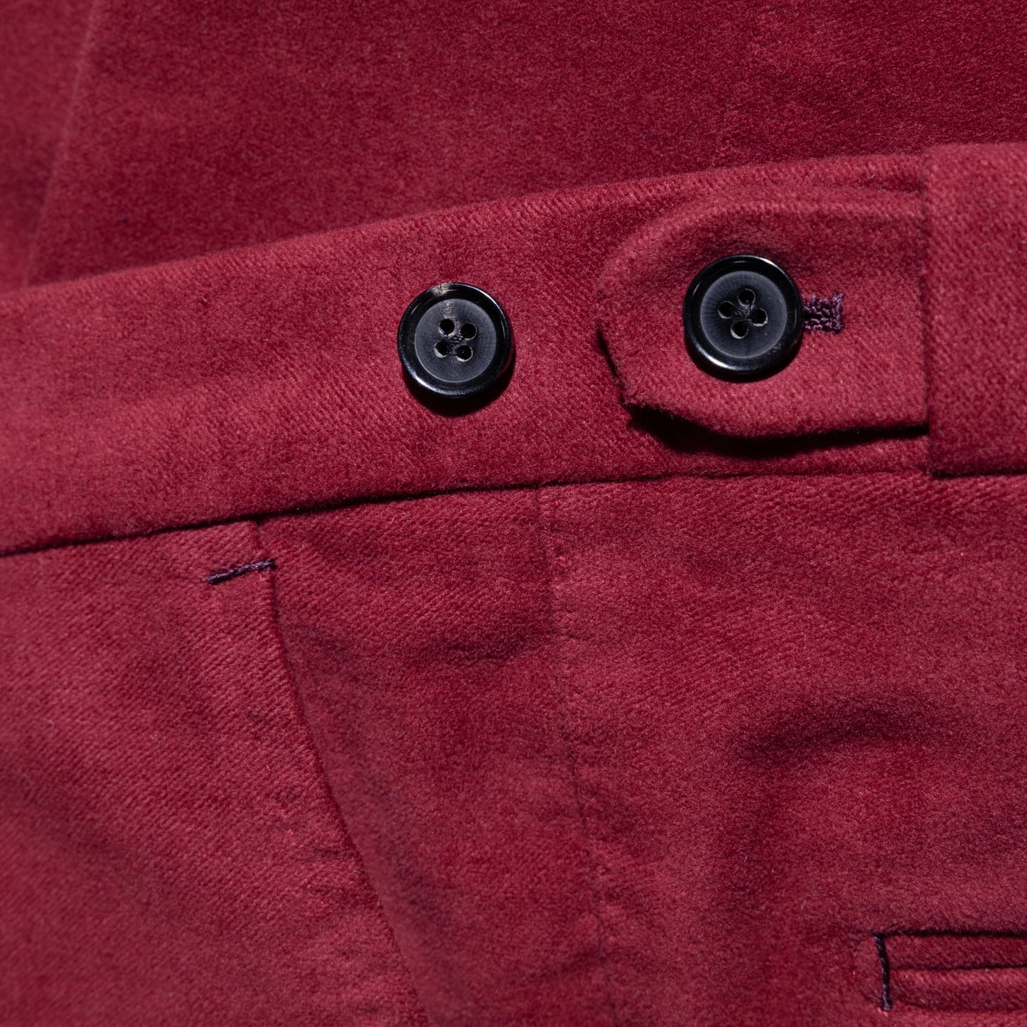 Trousers Cincinnati red Cotton Moleskin