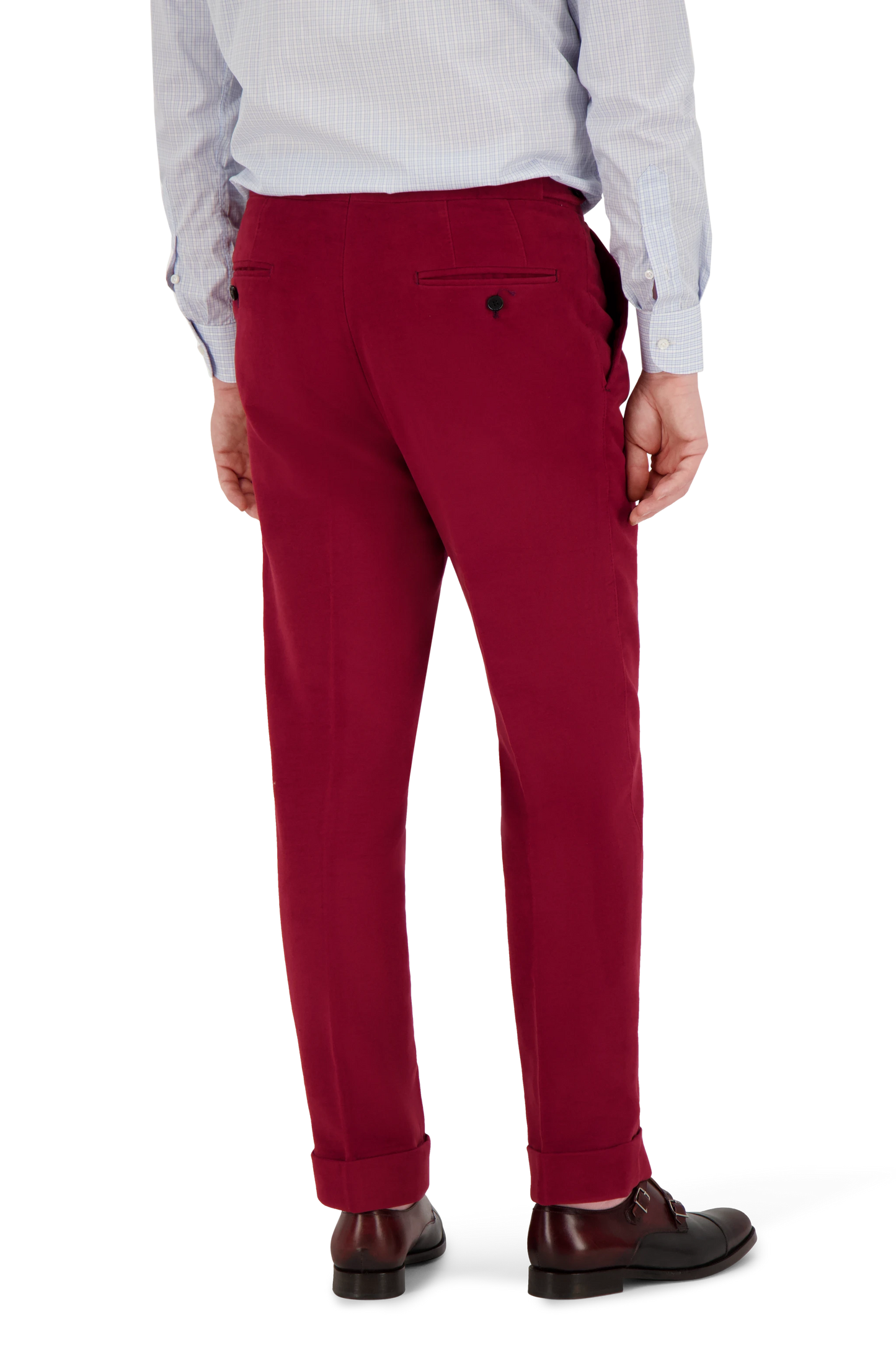 Trousers Cincinnati red Cotton Moleskin