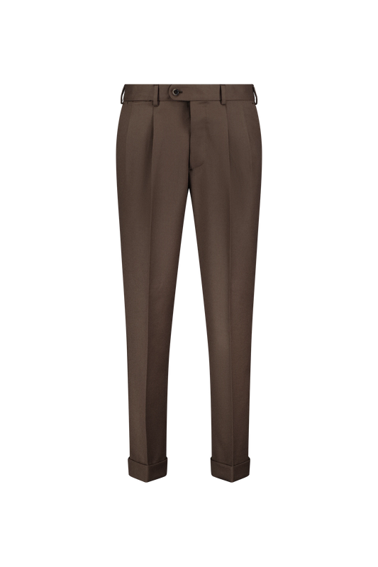 Trousers Honolulu brown Wool Cavalry Twill