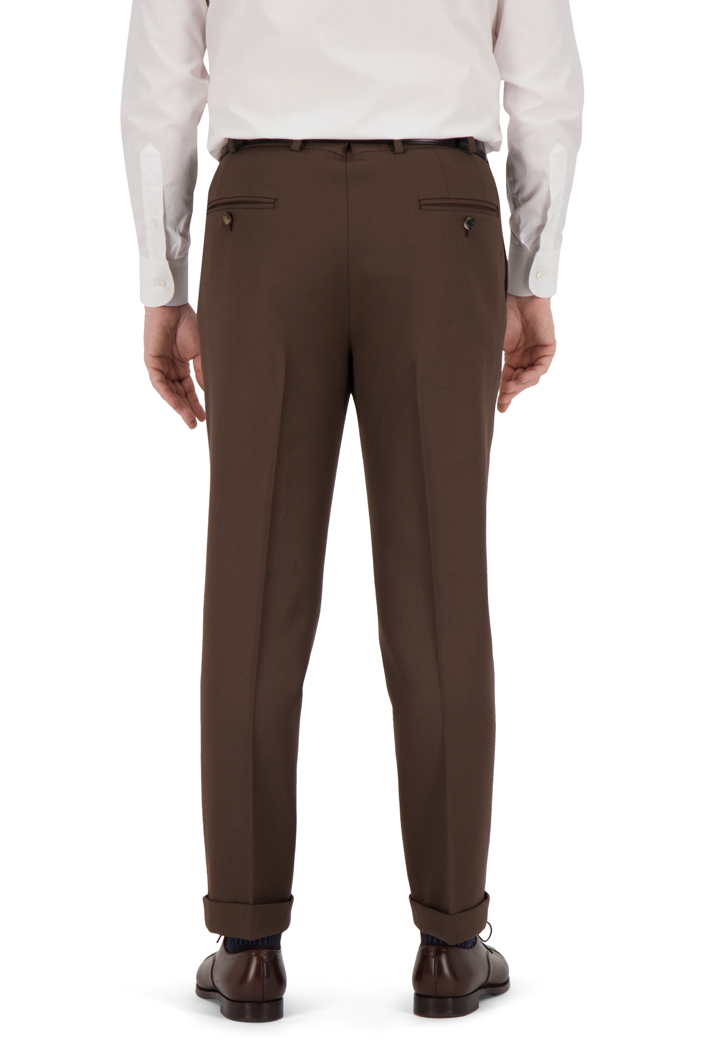 Trousers Honolulu brown Wool Cavalry Twill