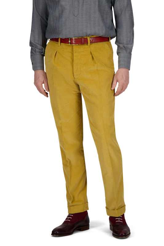 Trousers Memphis yellow Cotton Corduroy