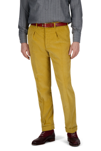 Trousers Memphis yellow Cotton Corduroy
