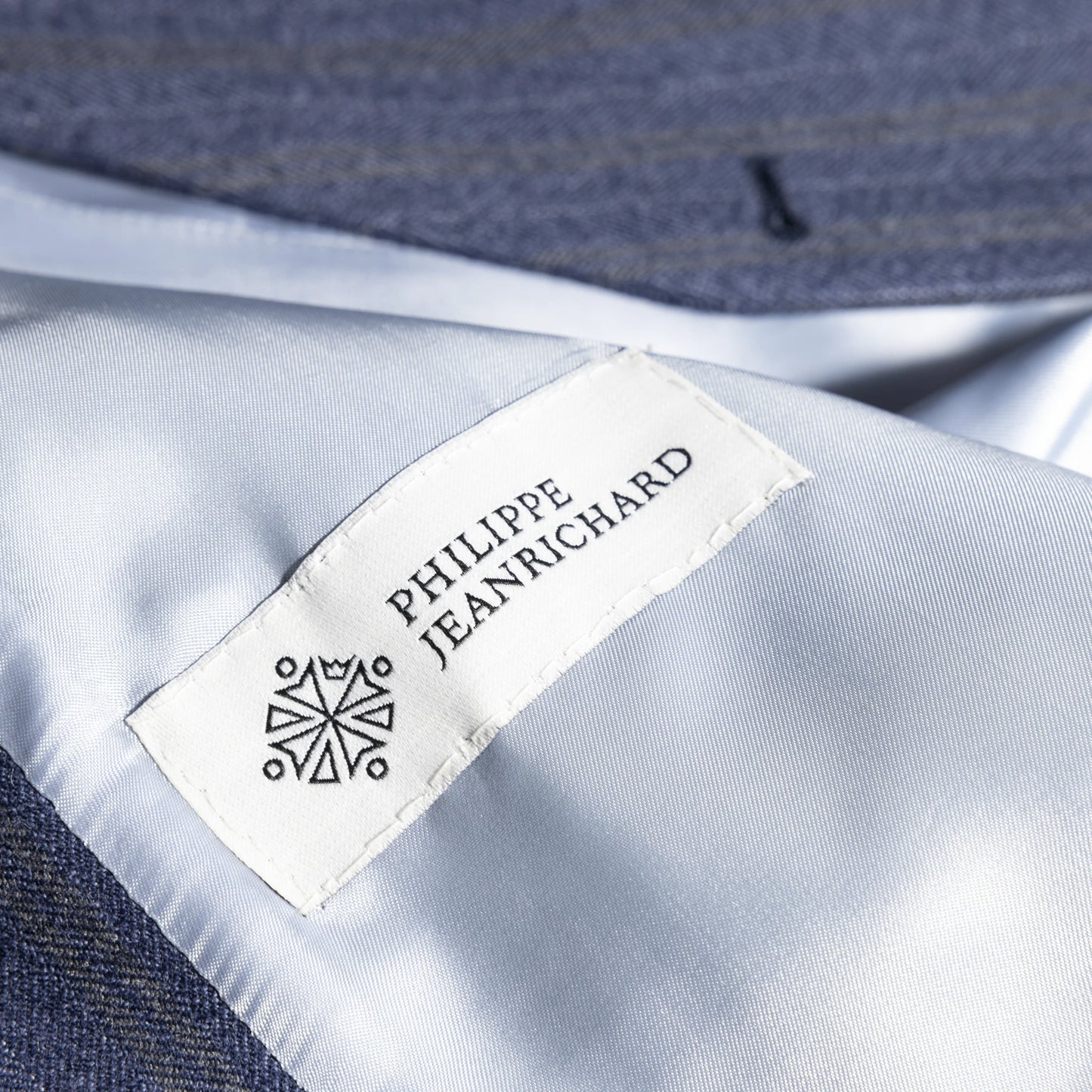 Waistcoat Washington blue Merino Wool with yellow stripe