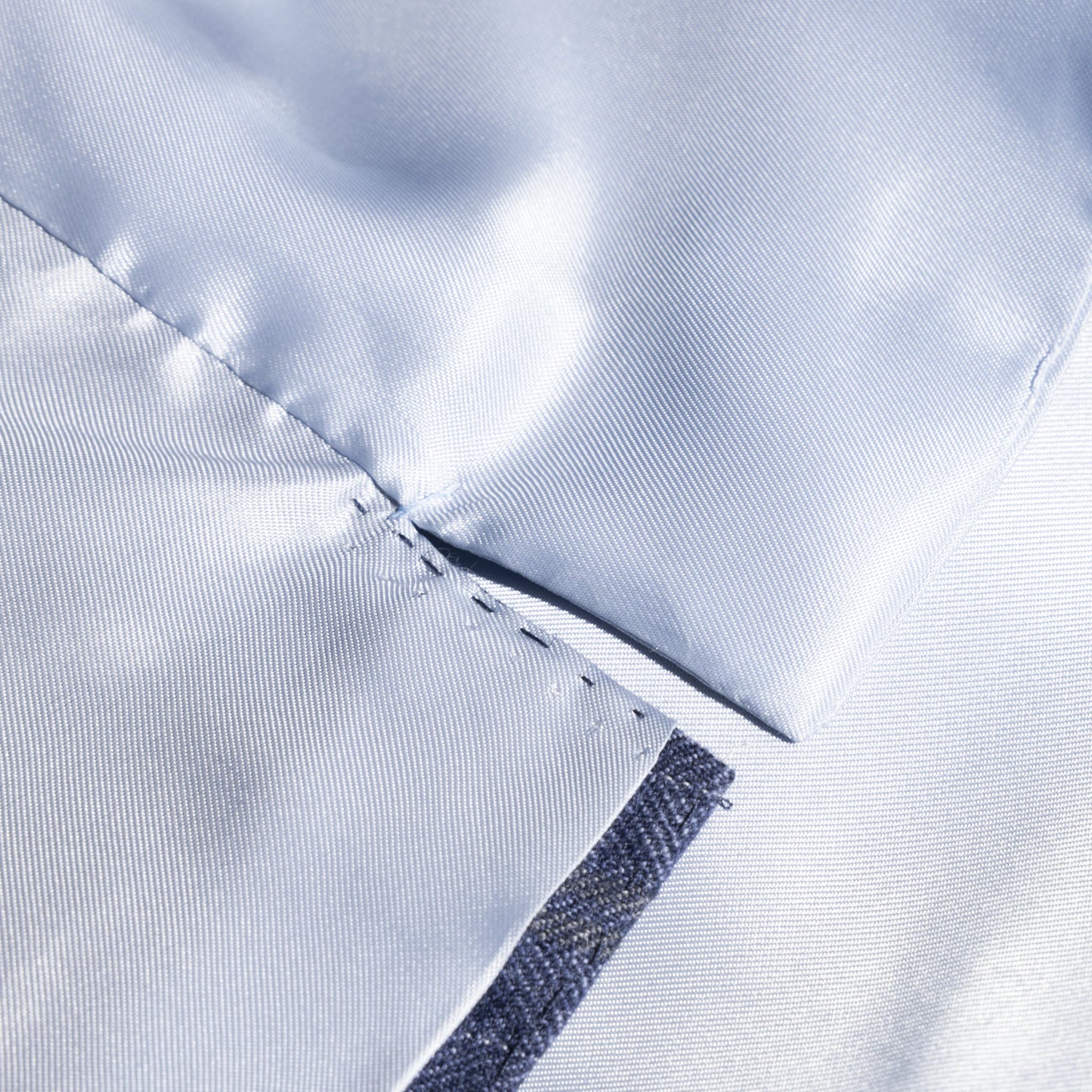 Waistcoat Washington blue Merino Wool with yellow stripe