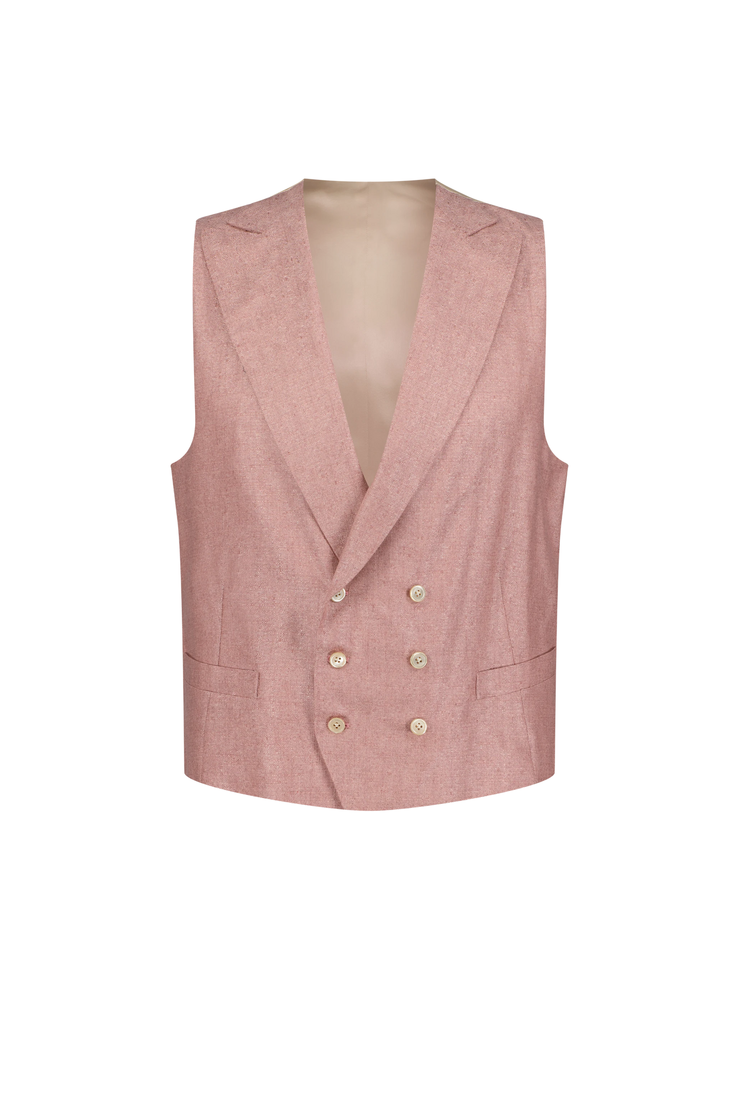 Waistcoat Munich salmon Silk and Cashmere