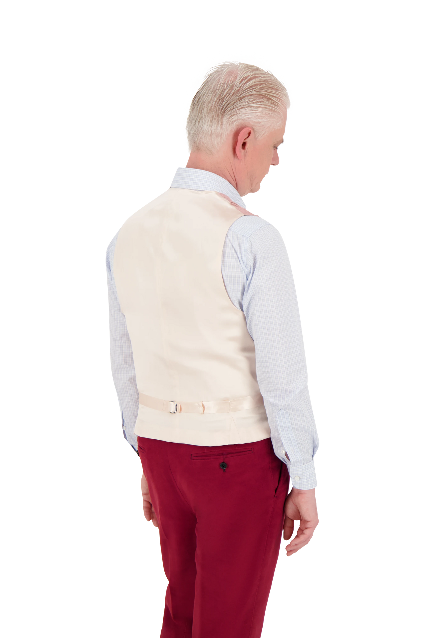 Waistcoat Munich salmon Silk and Cashmere