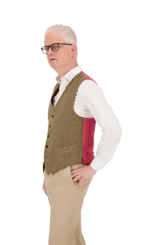 Waistcoat Brisbane green Cashmere jersey