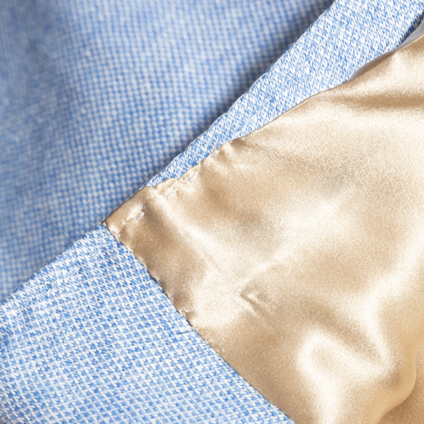 Waistcoat Montreal light blue Linen, Silk and Cashmere jersey