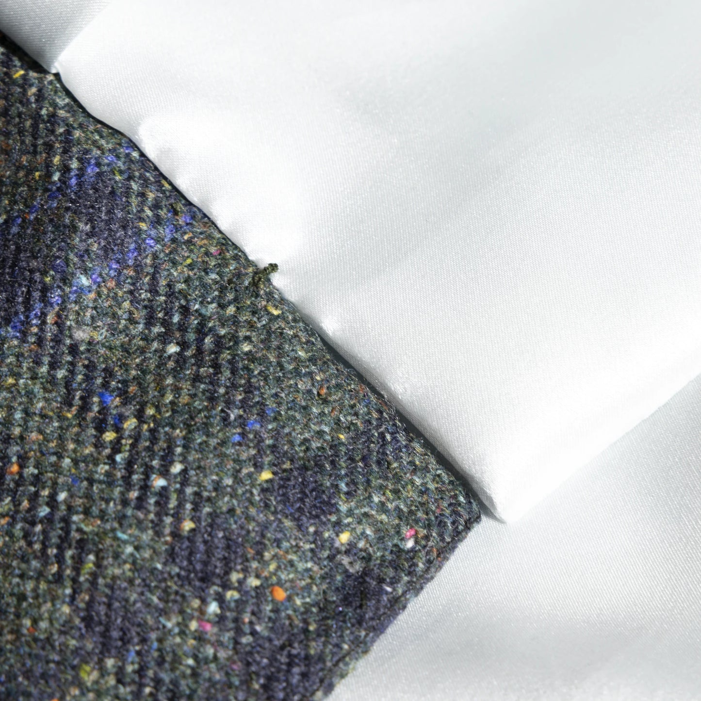 Waistcoat Leeds brown and blue Cashmere and Silk Royal Tweed check