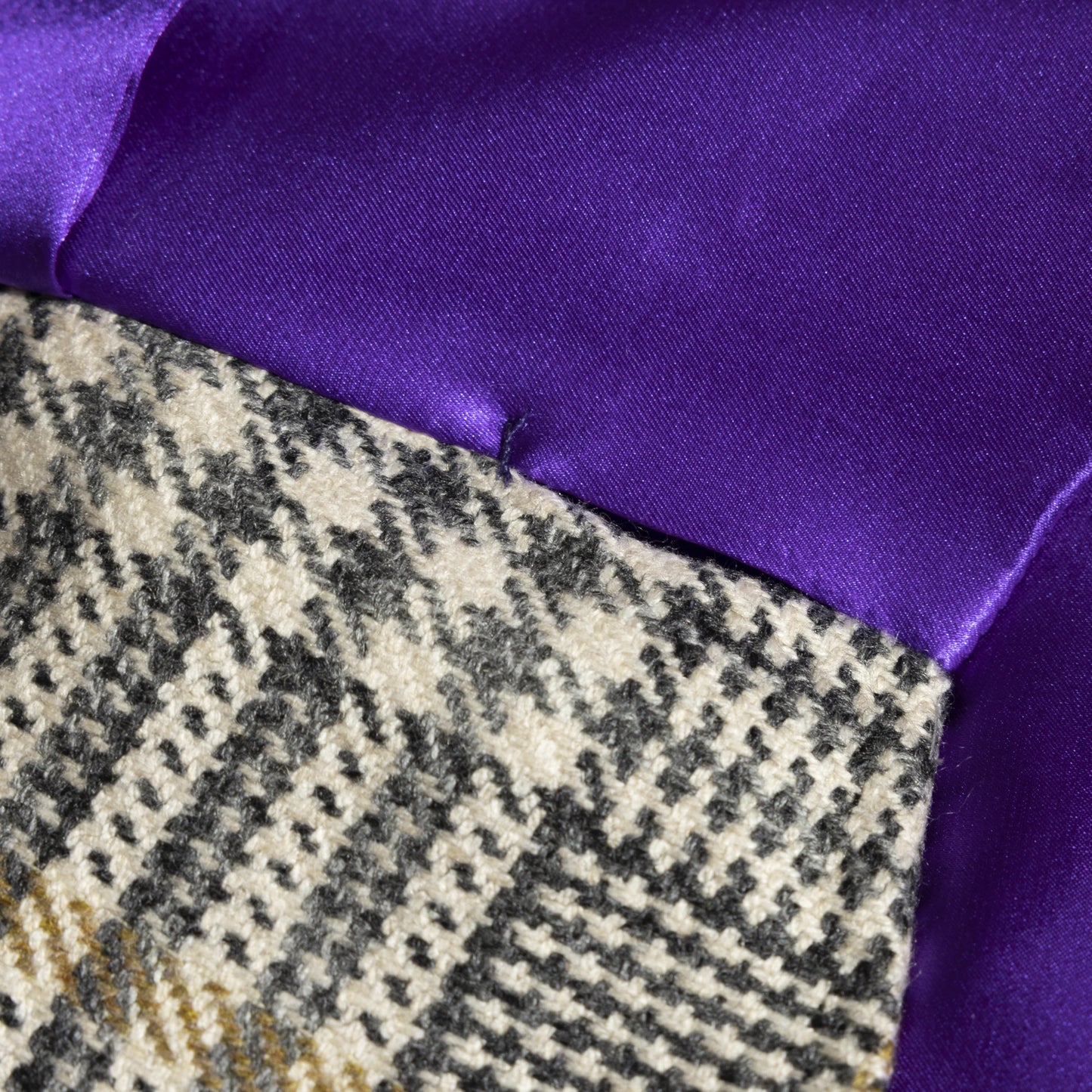 Waistcoat Zhengzhou grey and cream Cashmere Prince of Wales