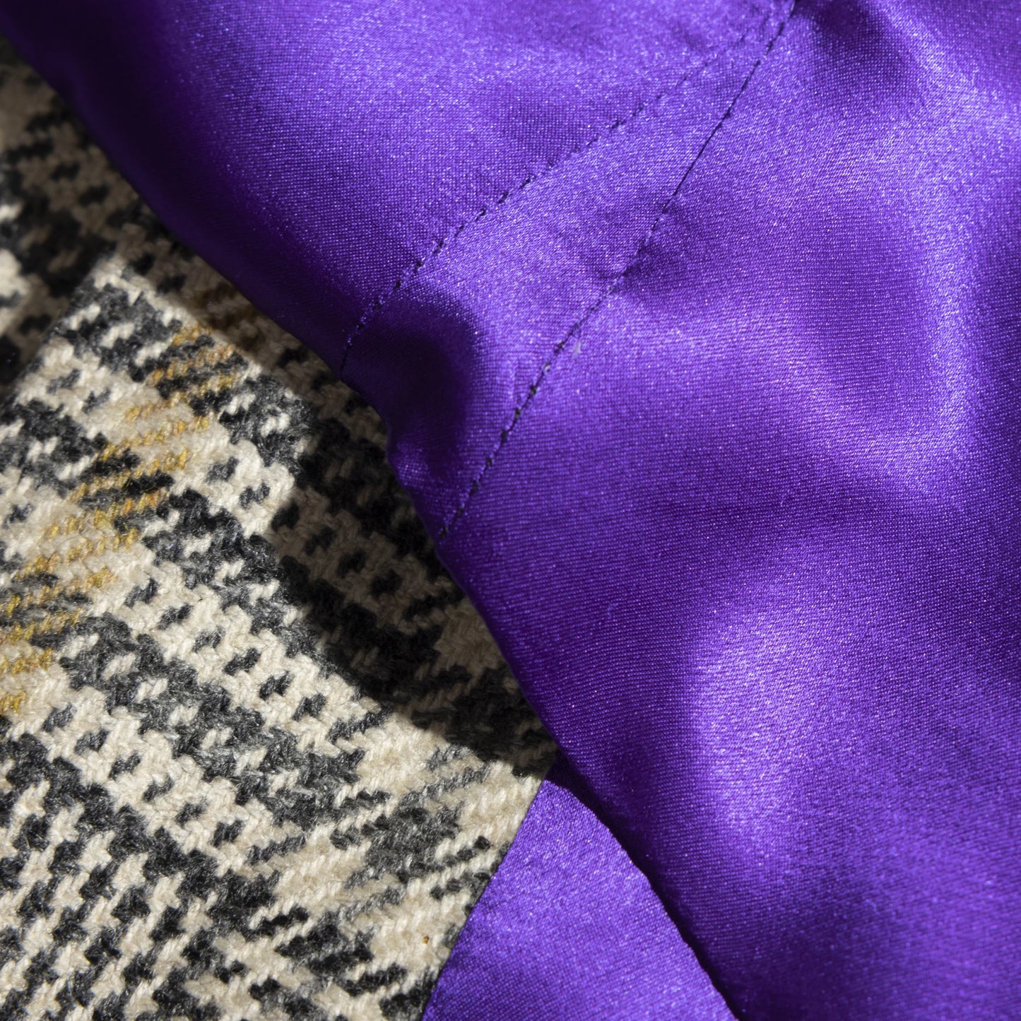 Waistcoat Zhengzhou grey and cream Cashmere Prince of Wales