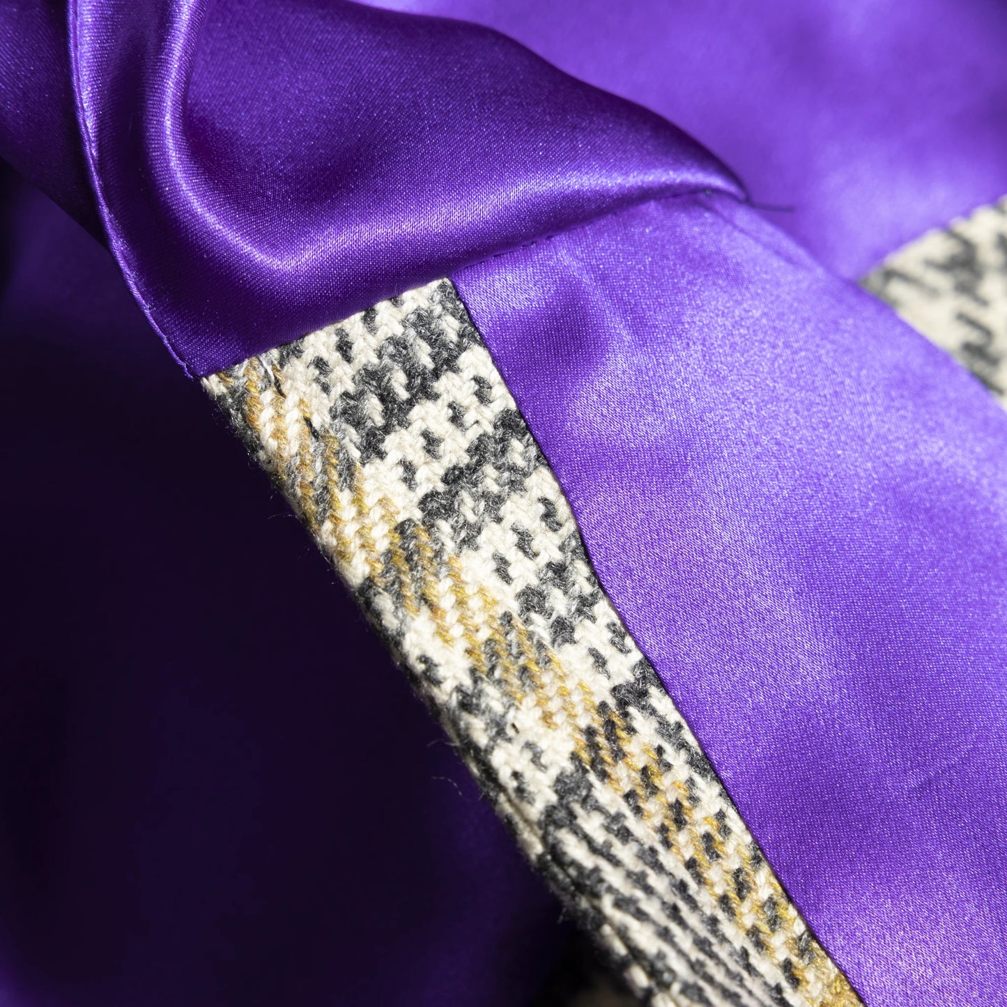 Waistcoat Zhengzhou grey and cream Cashmere Prince of Wales