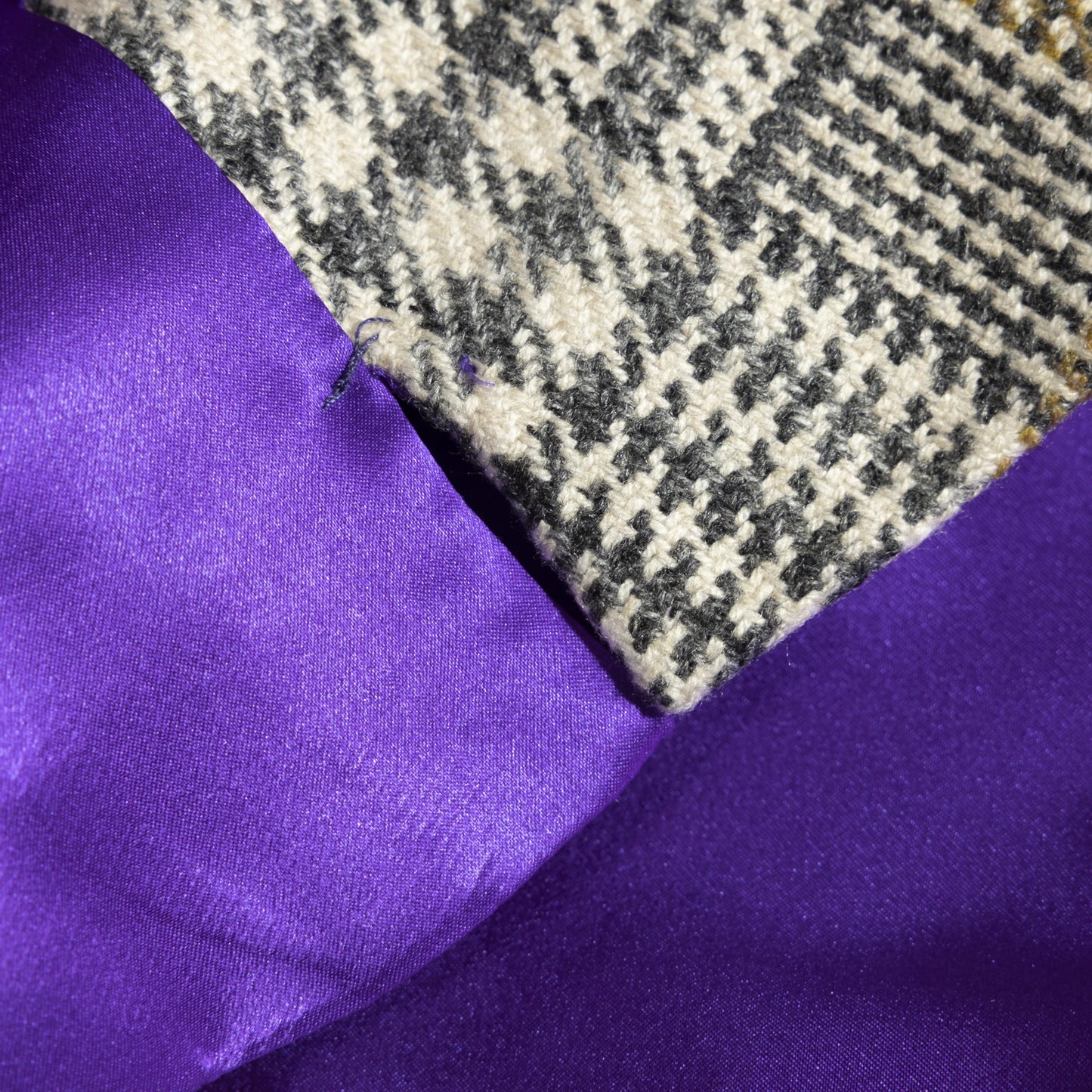 Waistcoat Zhengzhou grey and cream Cashmere Prince of Wales