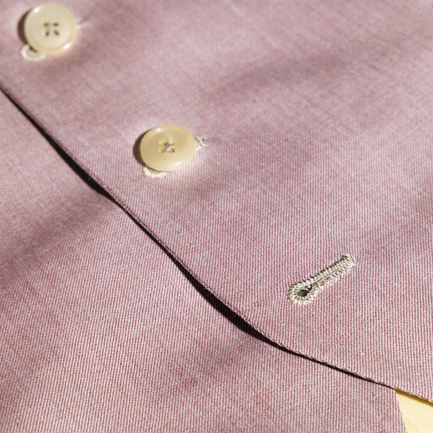Waistcoat Canberra pink Wool and Cashmere twill