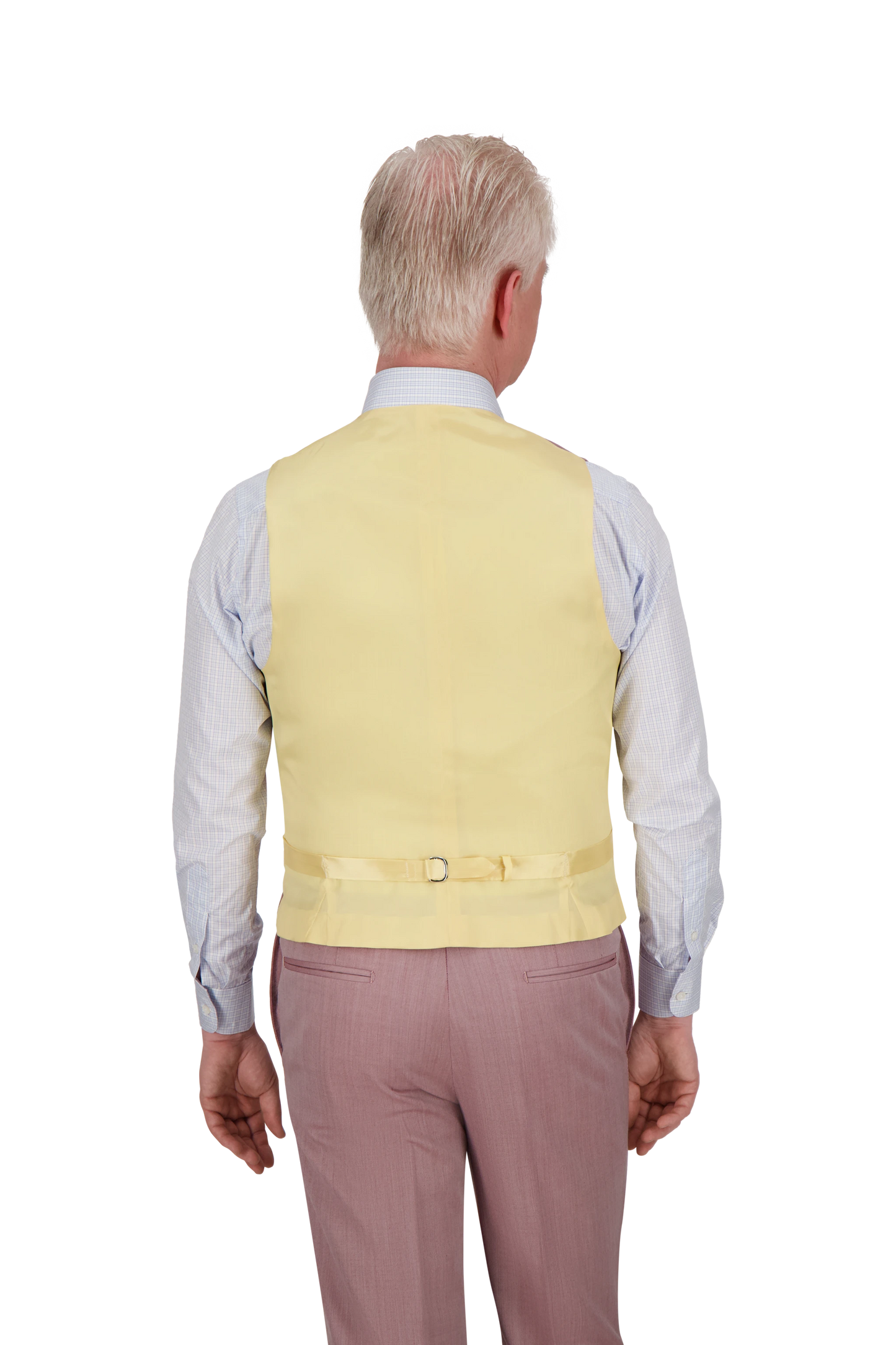 Waistcoat Canberra pink Wool and Cashmere twill