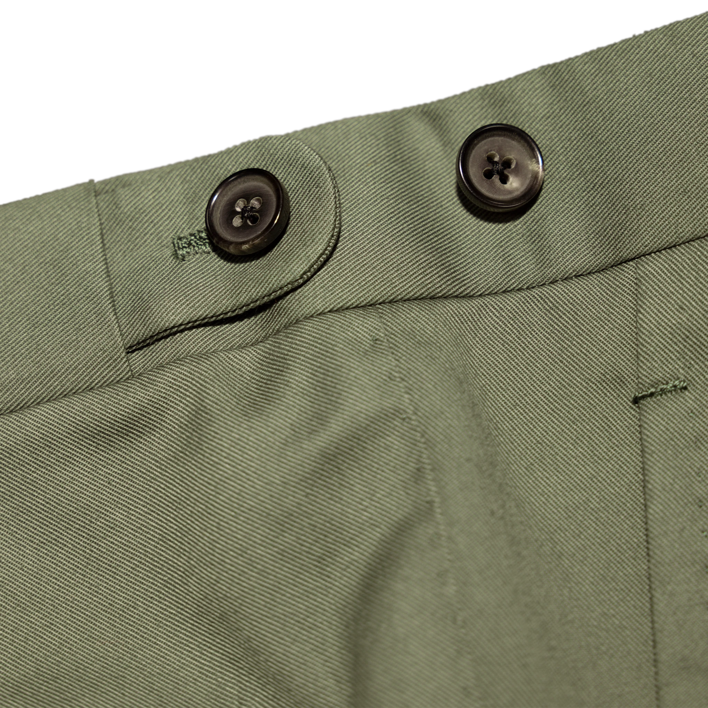 Trousers Hefei green Cotton twill