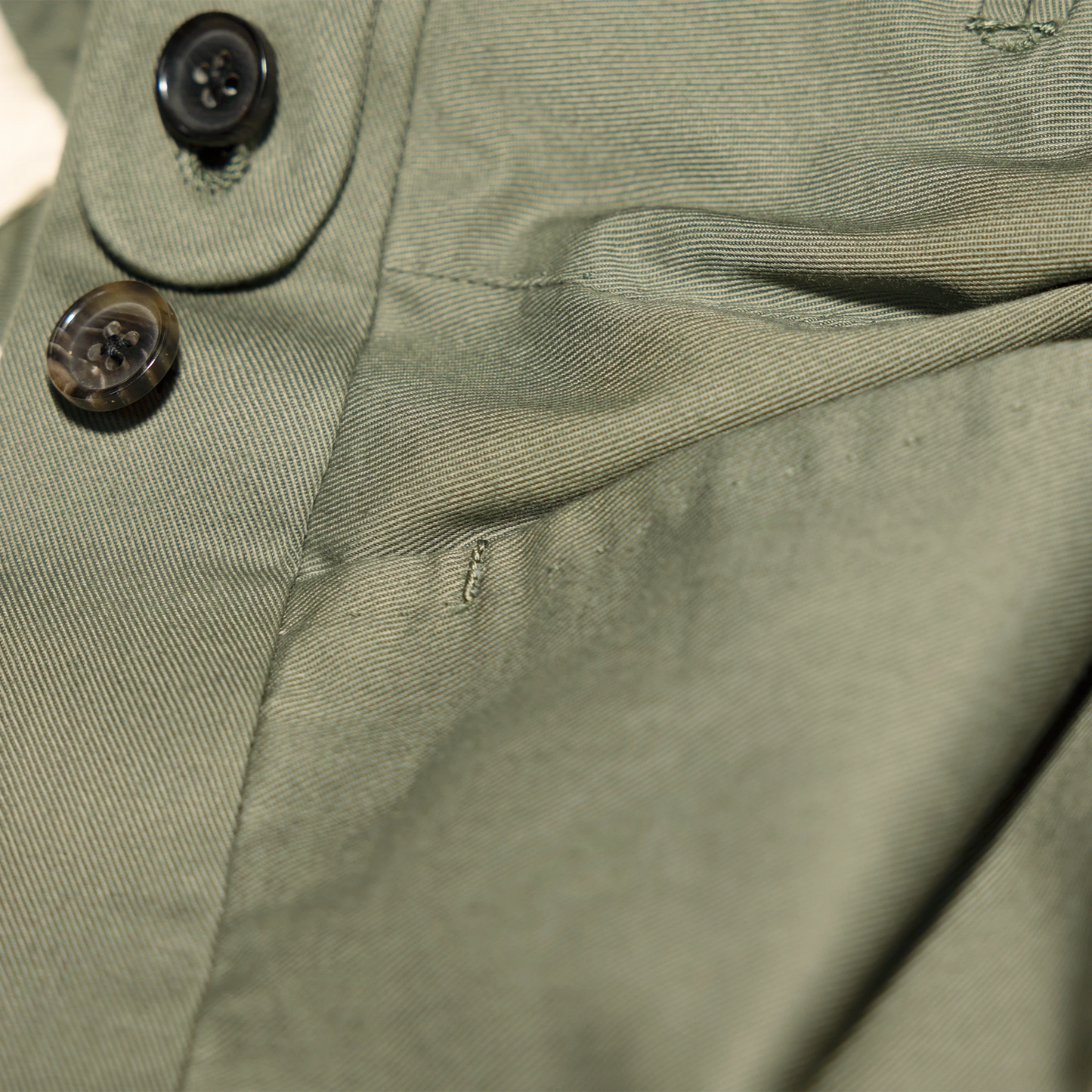 Trousers Hefei green Cotton twill