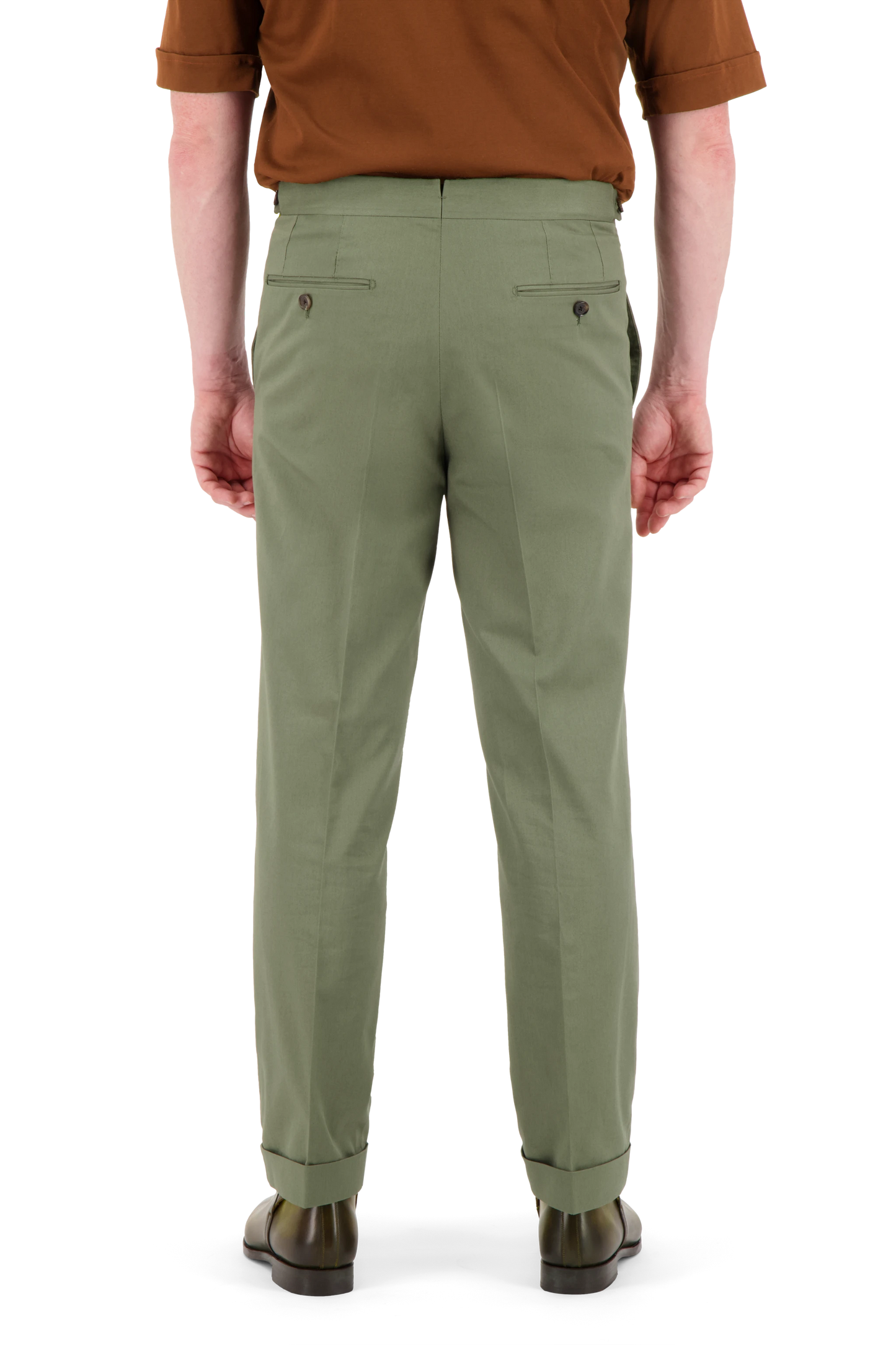 Trousers Hefei green Cotton twill