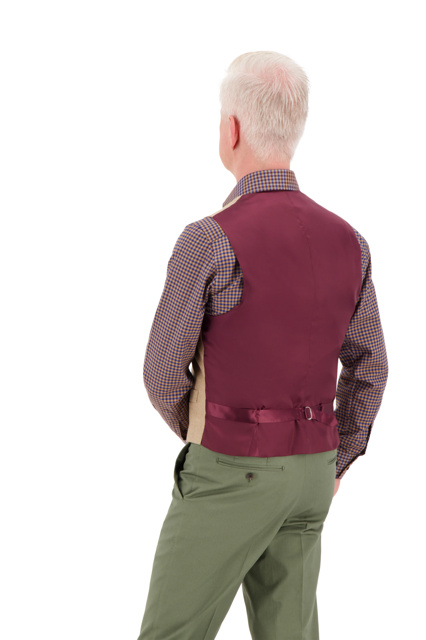 Waistcoat Austin tan Wool and Cashmere