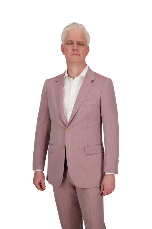 Jacket Hamburg pink Wool and Cashmere twill