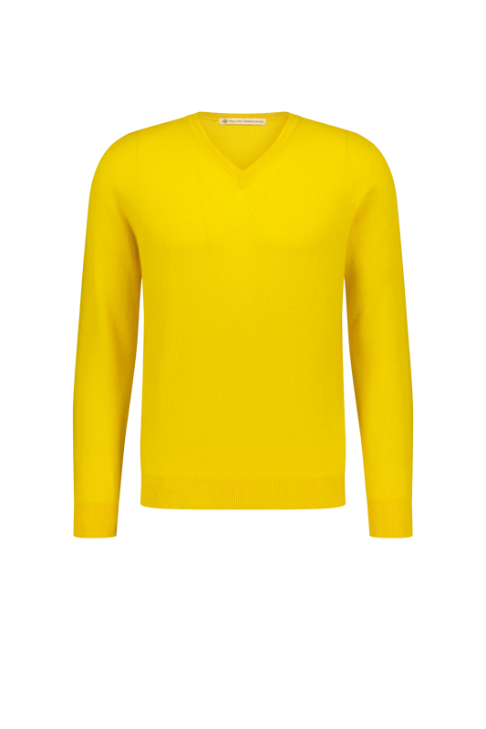 Knitwear Arles yellow V-Neck Cashmere