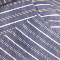 Shirt Phoenix dark blue Swiss Cotton and Linen stripe