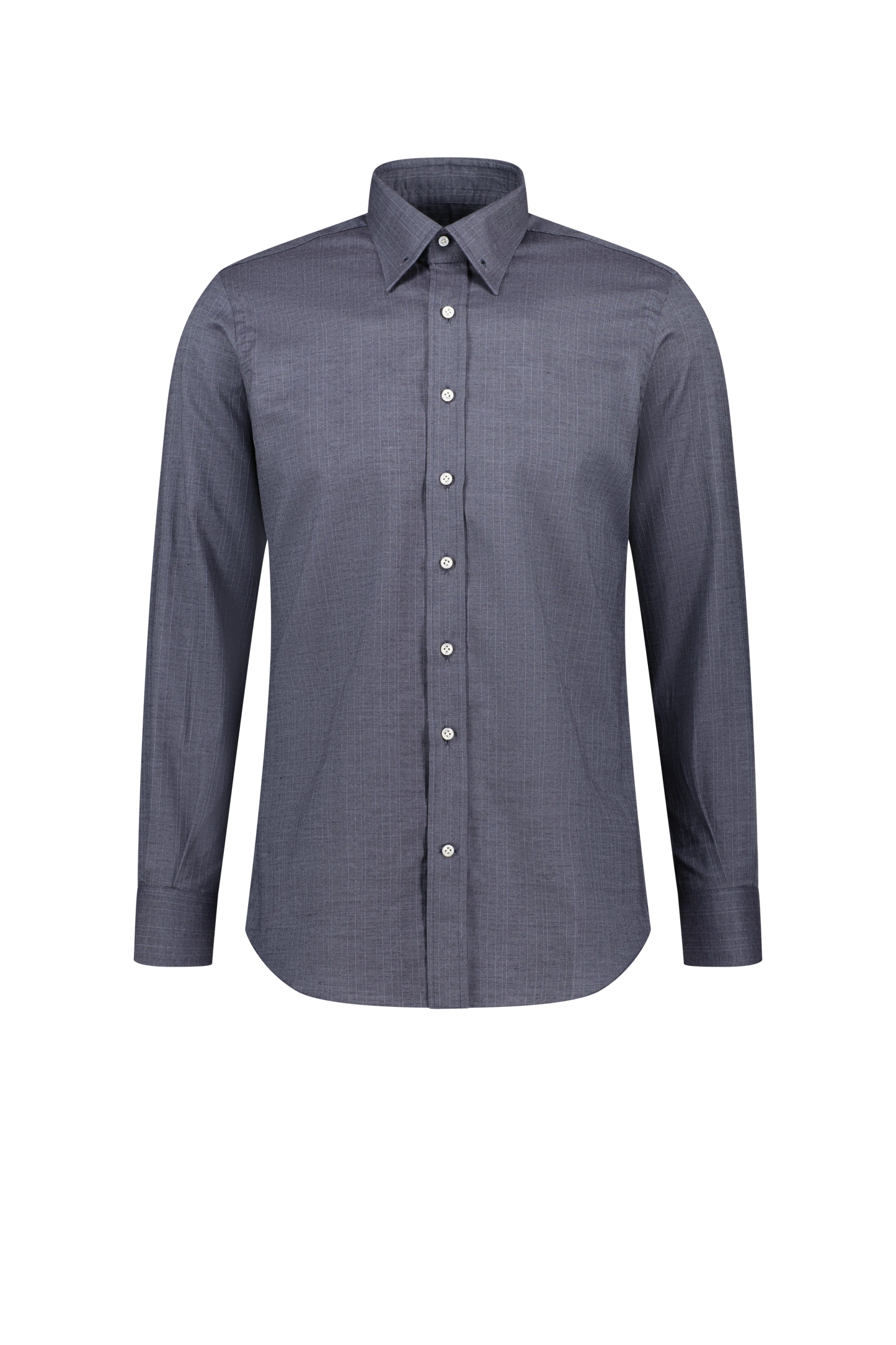 Shirt Stuttgart grey Swiss Cotton Flannel stripes