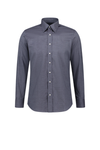 Shirt Stuttgart grey Swiss Cotton Flannel stripes