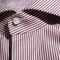 Shirt Raleigh red 170/2 Swiss Cotton stripes