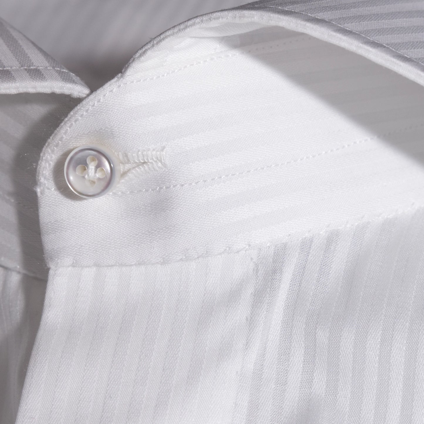 Shirt Bridgeport white 170/2 Swiss Cotton zephir stripes