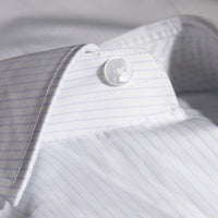 Shirt Calgary light blue 240/2 Swiss Cotton stripes