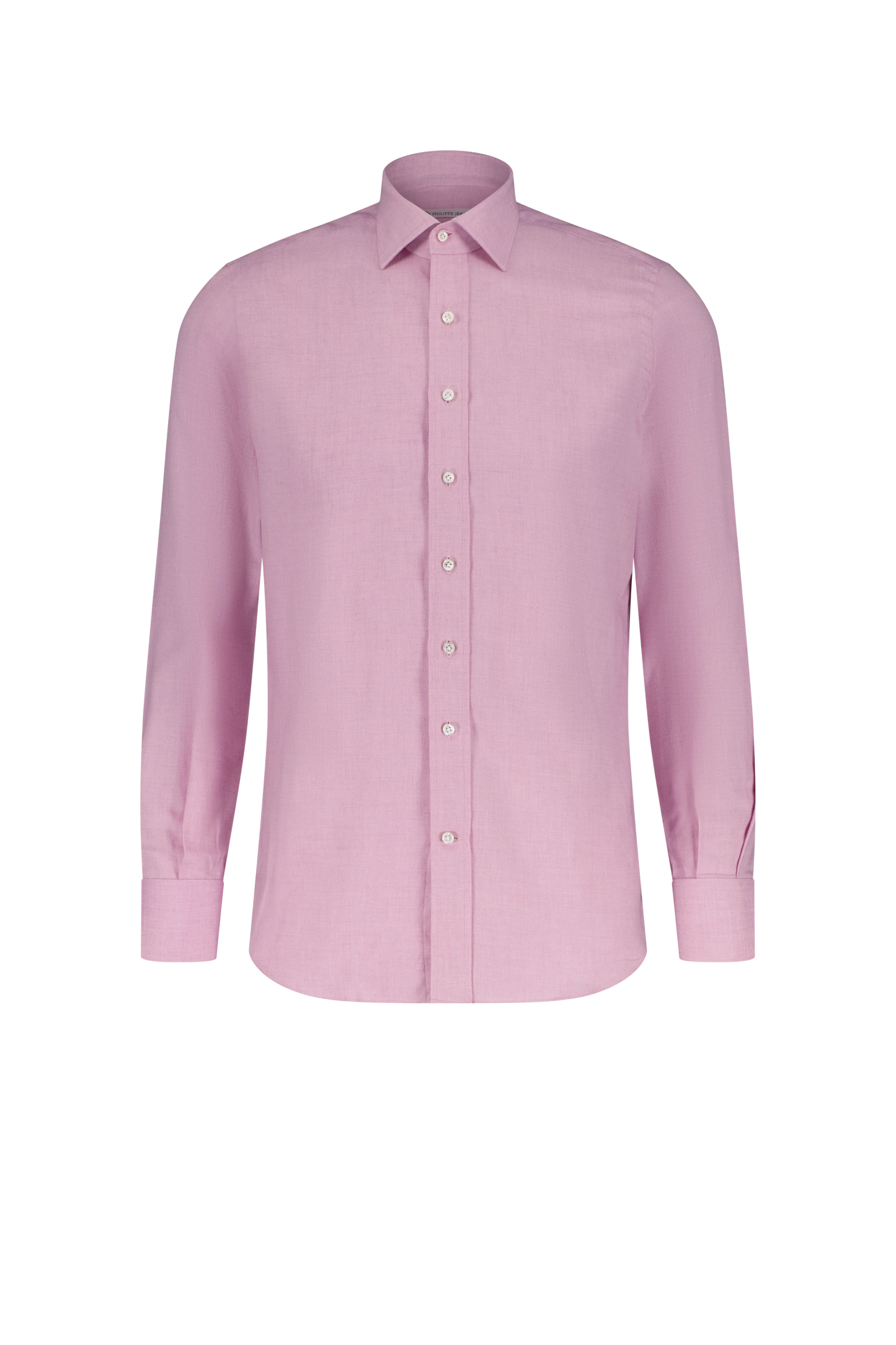 Shirt Cairns pink Swiss Cotton and Wool twill