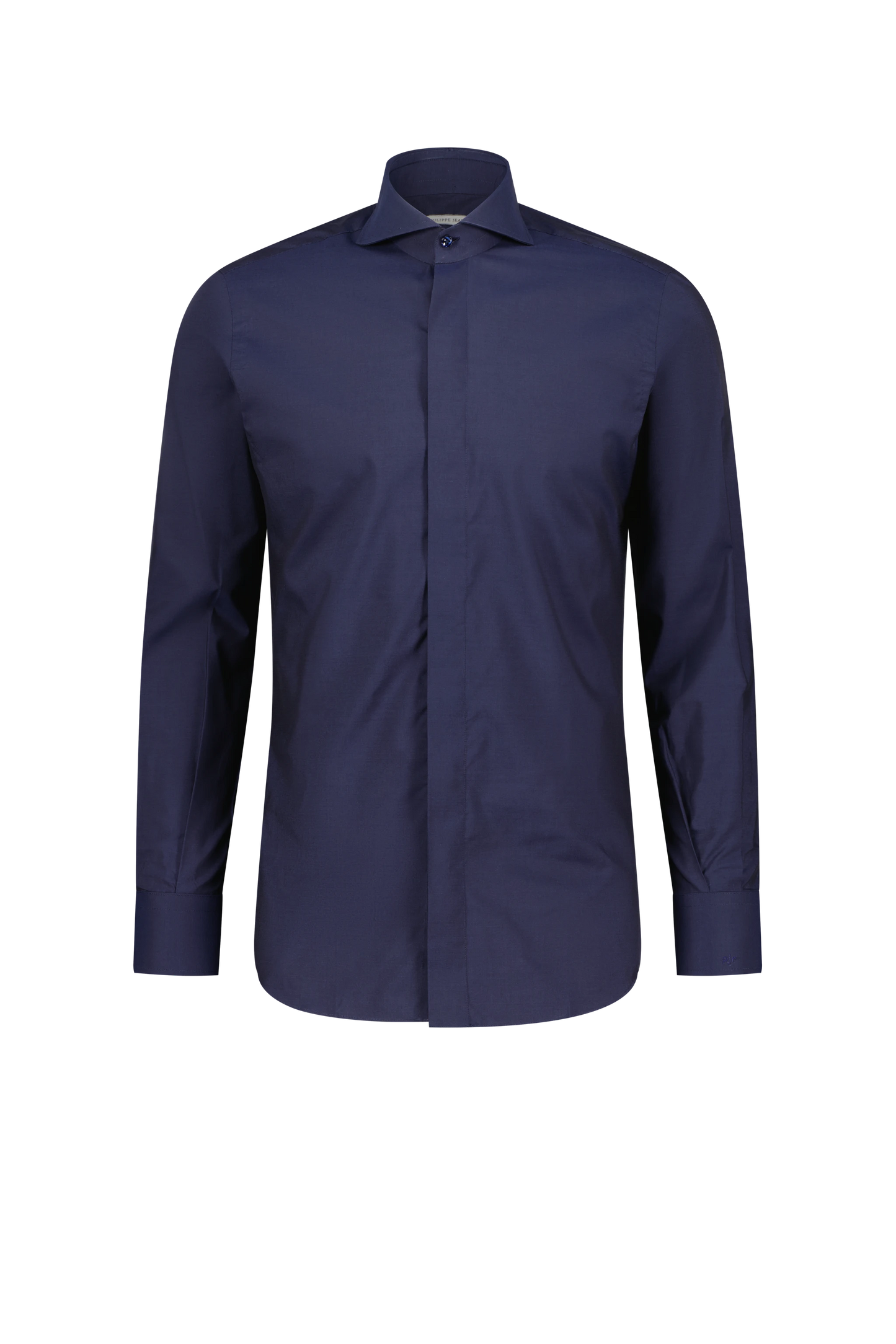 Shirt Oslo navy Swiss Cotton and Silk