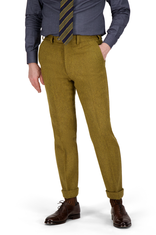 Trousers Sacramento lovat green Wool twist