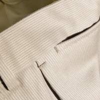Trousers Orlando beige Wool Bedford Corduroy