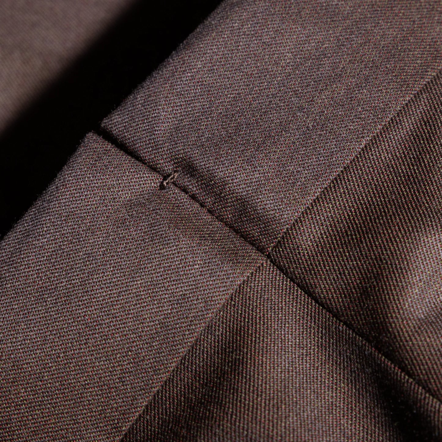 Trousers Lyon brown and olive Wool and Cashmere twill