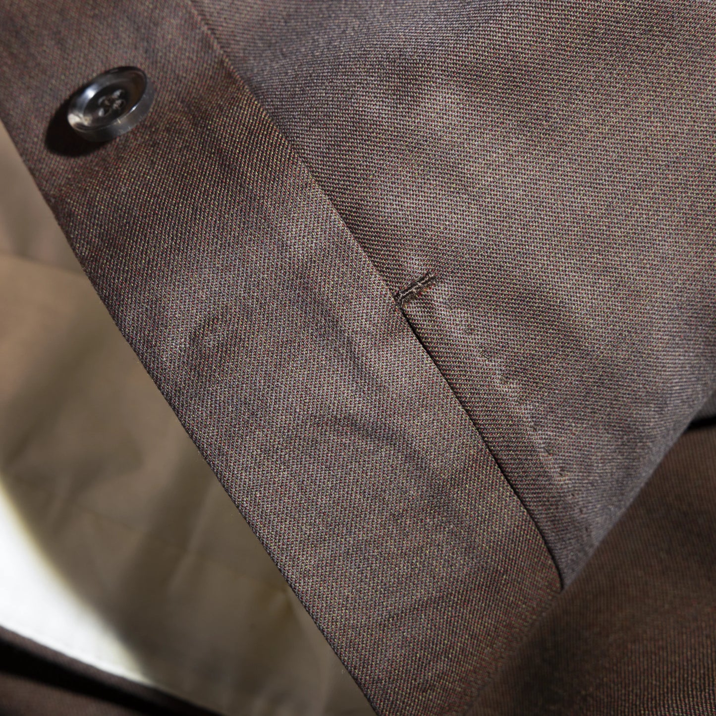 Trousers Lyon brown and olive Wool and Cashmere twill
