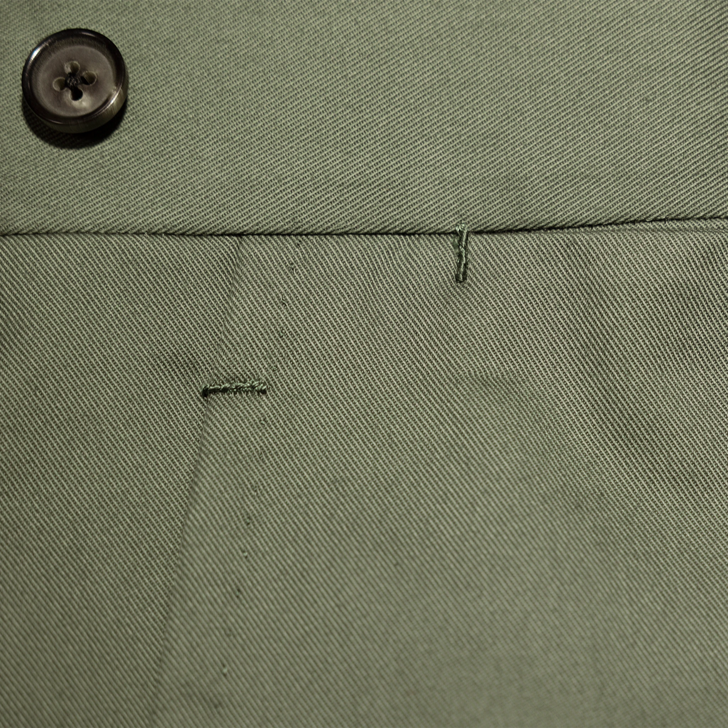 Trousers Hefei green Cotton twill